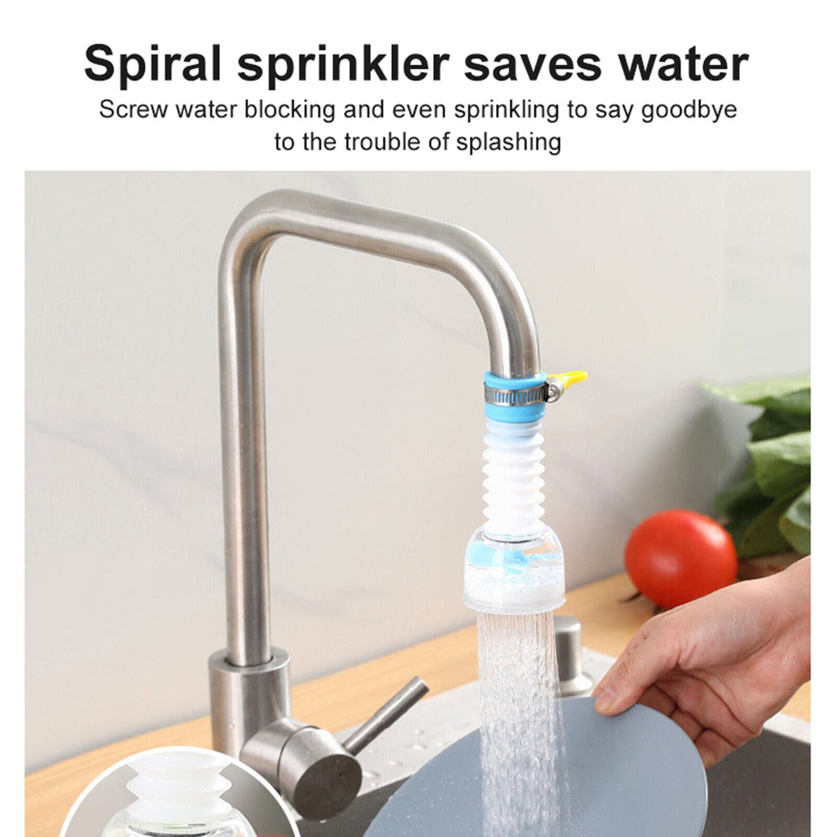 360° Faucet Extender — Stop the Splash, Start the Flow