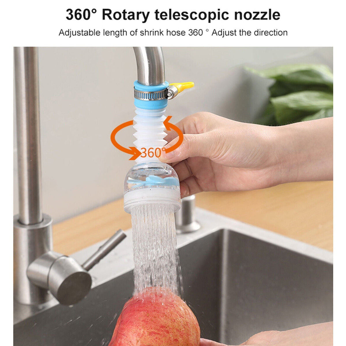 360° Faucet Extender — Stop the Splash, Start the Flow